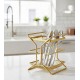 Porta Talher Com Divisórias Piatina Linha Dourado Fosco